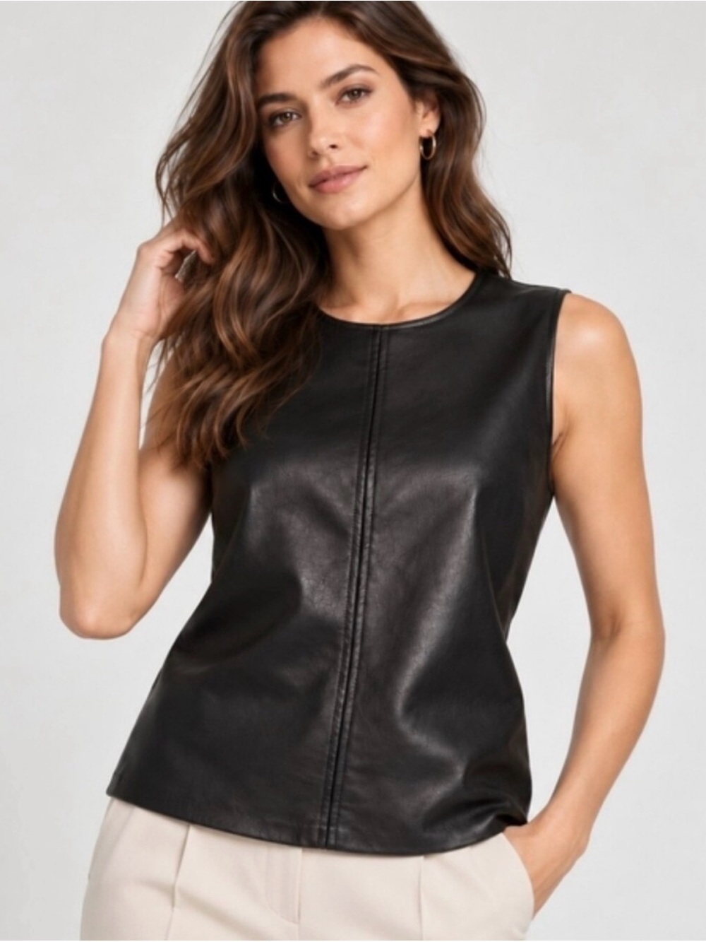 JCrew Vegan Leather Shell